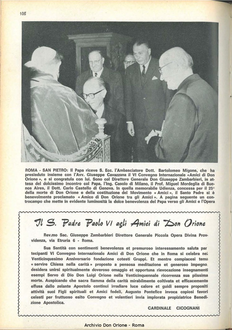 La piccola Opera della Divina Provvidenza, 60, 10, 15-05-1965, pagina 6