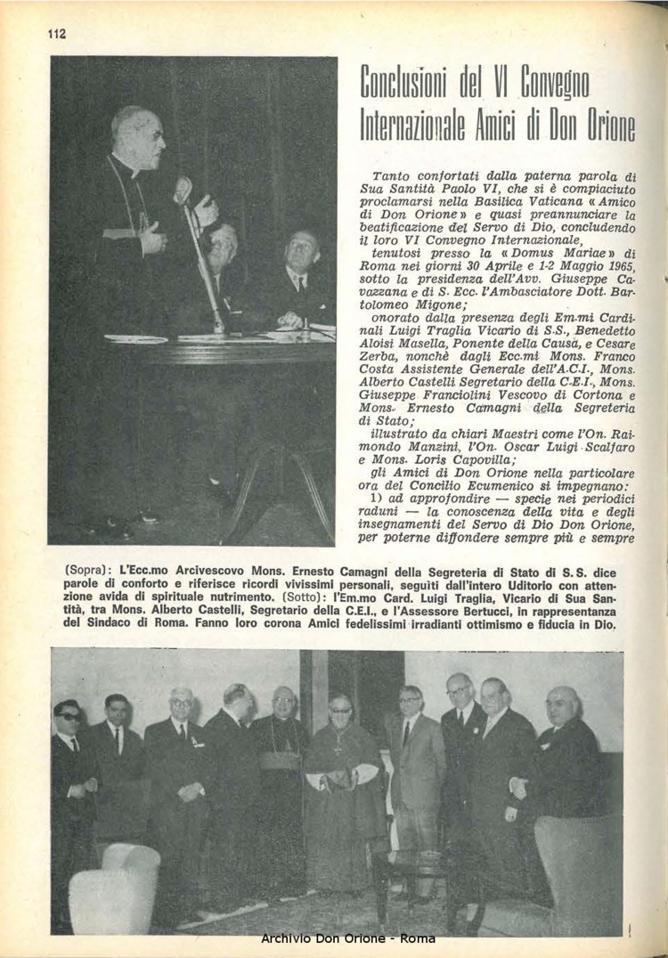 La piccola Opera della Divina Provvidenza, 60, 10, 15-05-1965, pagina 12