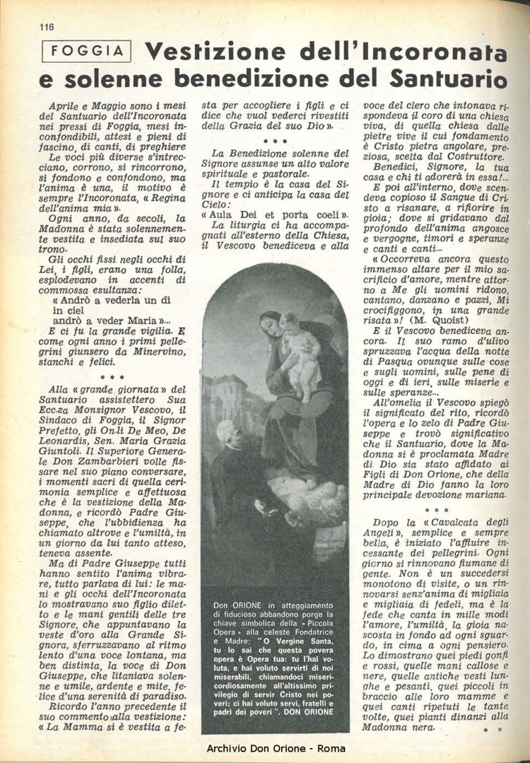 La piccola Opera della Divina Provvidenza, 60, 10, 15-05-1965, pagina 16