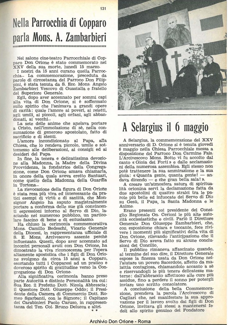 La piccola Opera della Divina Provvidenza, 60, 10, 15-05-1965, pagina 31