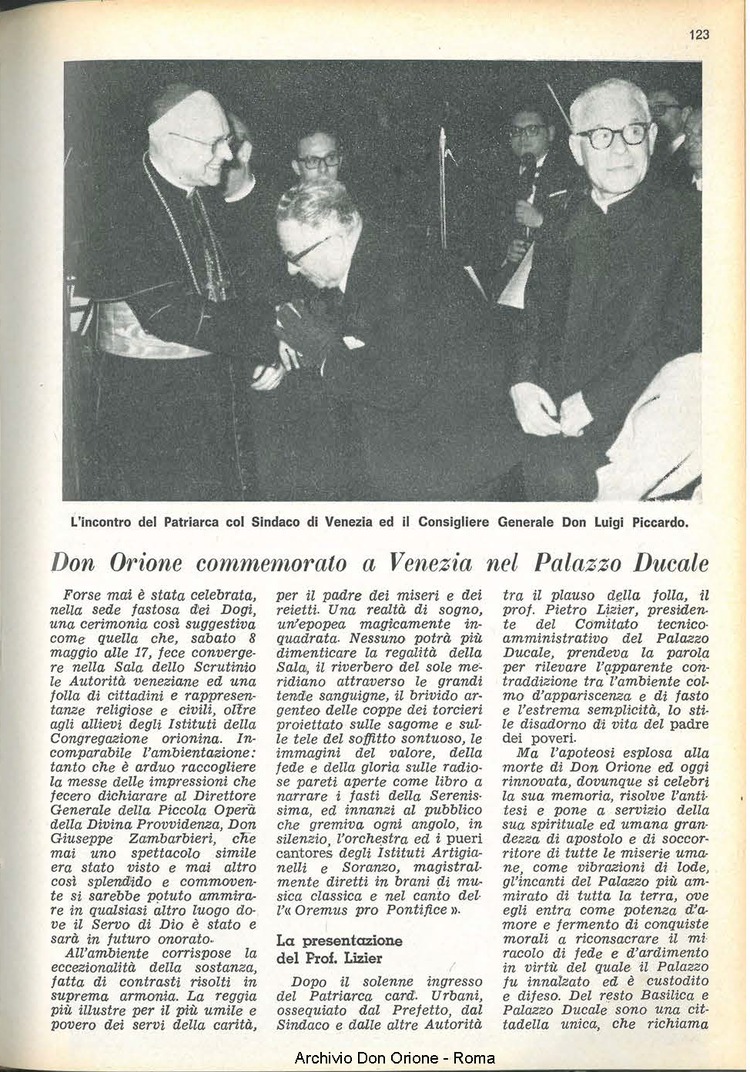 La piccola Opera della Divina Provvidenza, 60, 12, 15-06-1965, pagina 23
