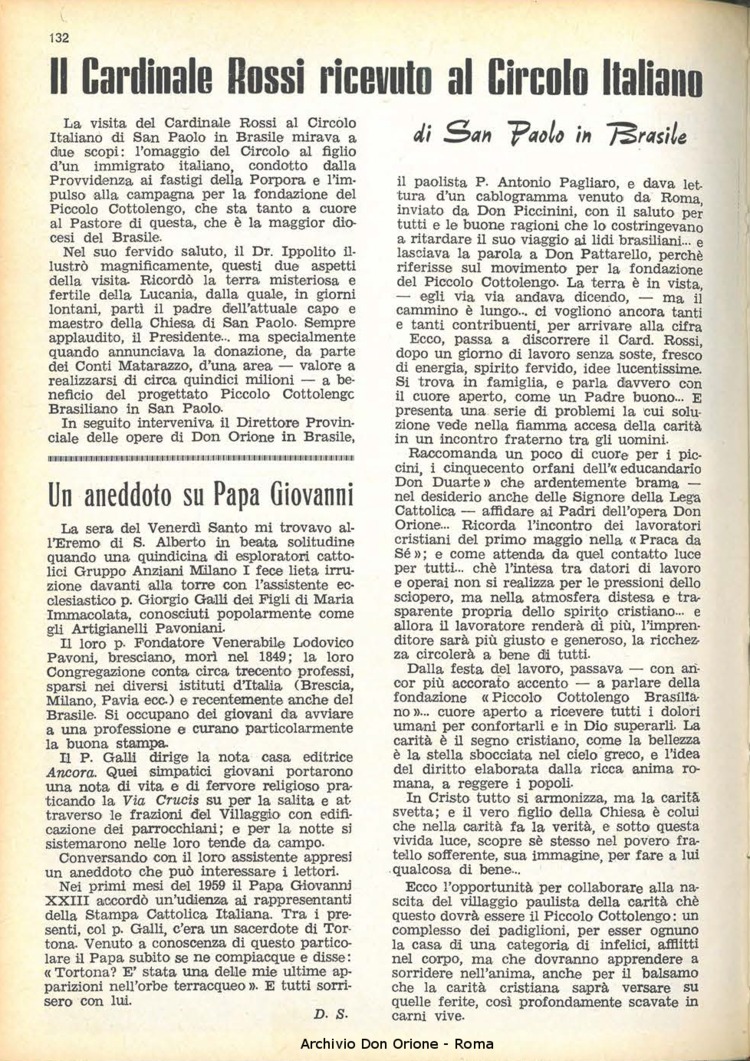 La piccola Opera della Divina Provvidenza, 60, 12, 15-06-1965, pagina 32