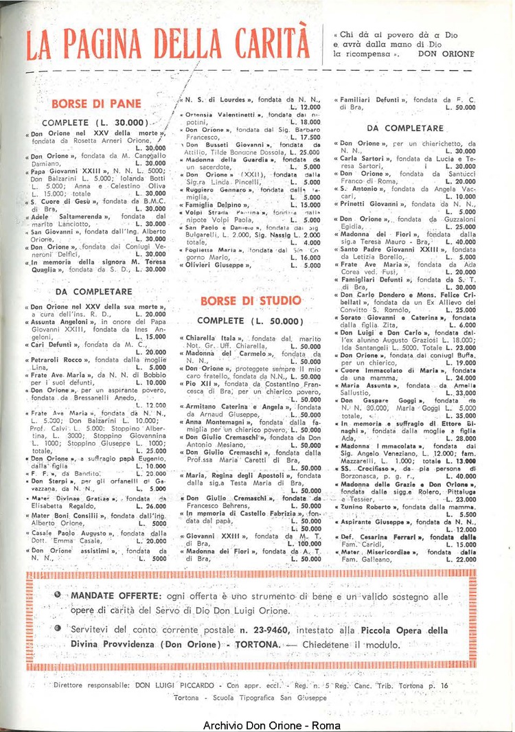 La piccola Opera della Divina Provvidenza, 60, 12, 15-06-1965, pagina 39