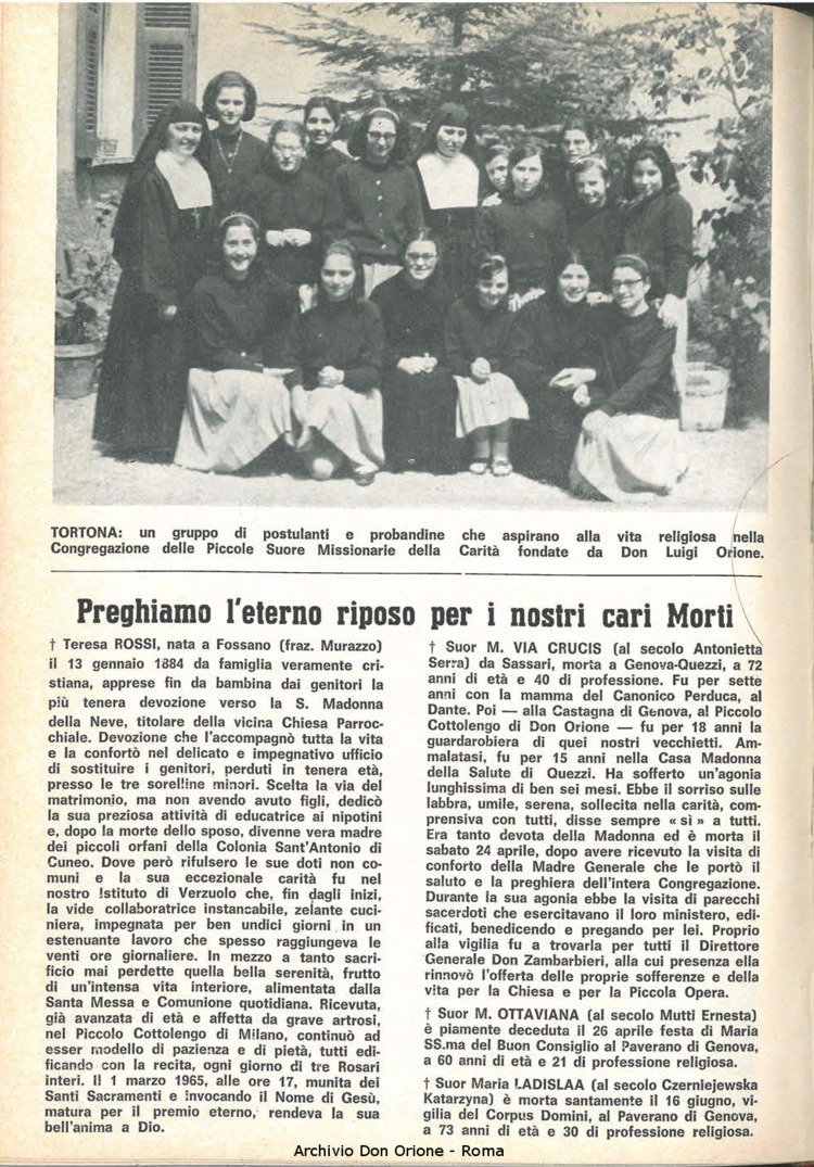 La piccola Opera della Divina Provvidenza, 60, 16, 15-08-1965, pagina 18