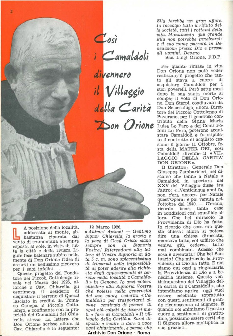 La piccola Opera della Divina Provvidenza, 60, 17, 01-09-1965, pagina 2