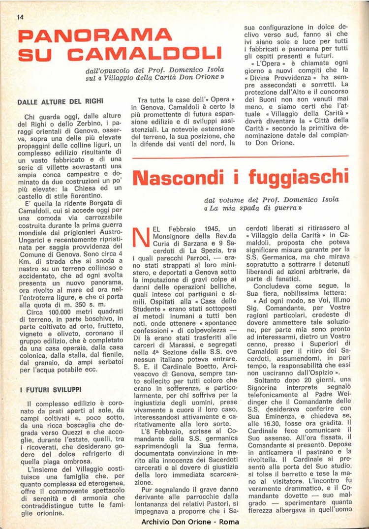 La piccola Opera della Divina Provvidenza, 60, 17, 01-09-1965, pagina 14