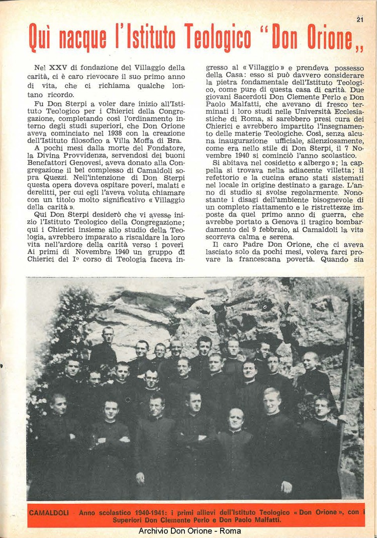 La piccola Opera della Divina Provvidenza, 60, 17, 01-09-1965, pagina 21