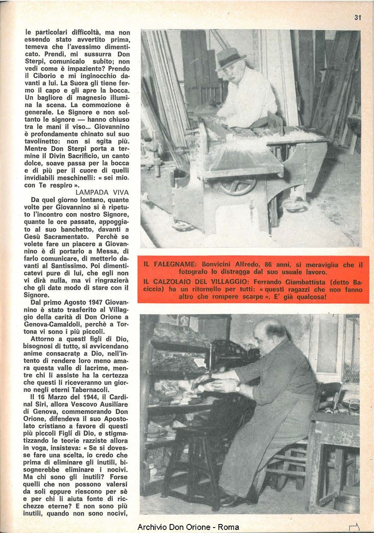 La piccola Opera della Divina Provvidenza, 60, 17, 01-09-1965, pagina 31