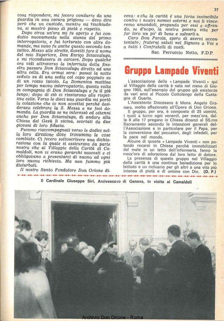La piccola Opera della Divina Provvidenza, 60, 17, 01-09-1965, pagina 37