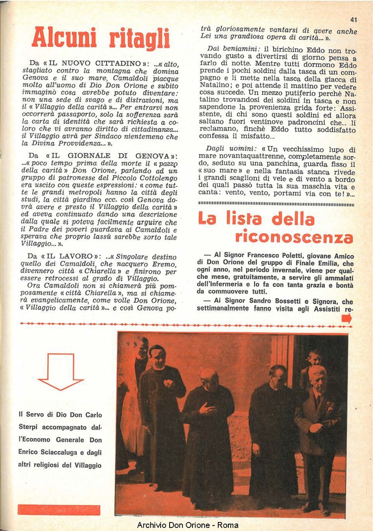 La piccola Opera della Divina Provvidenza, 60, 17, 01-09-1965, pagina 41