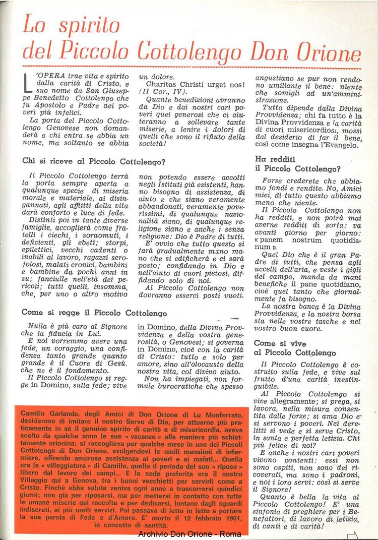 La piccola Opera della Divina Provvidenza, 60, 17, 01-09-1965, pagina 43