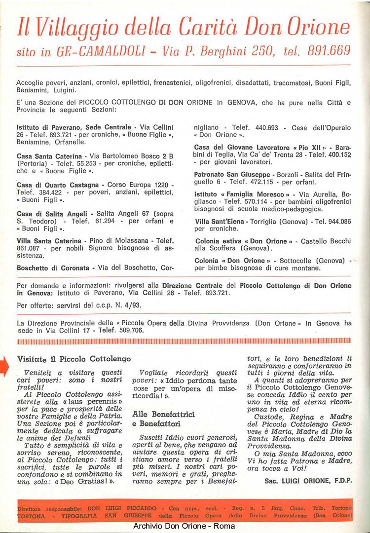 La piccola Opera della Divina Provvidenza, 60, 17, 01-09-1965, pagina 44