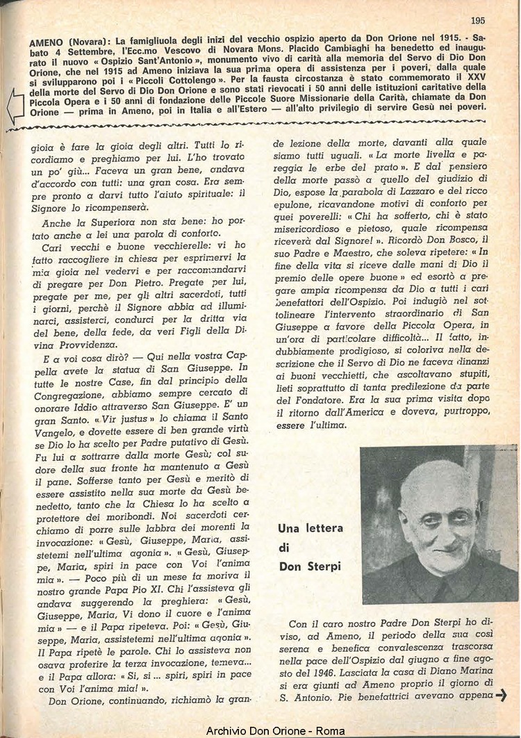 La piccola Opera della Divina Provvidenza, 60, 18, 15-09-1965, pagina 15
