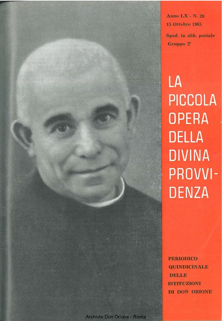 La piccola Opera della Divina Provvidenza, 60, 20, 15-10-1965, pagina 1