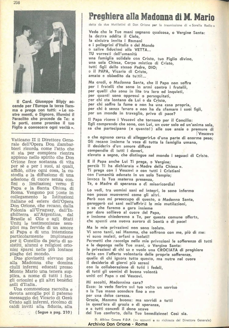 La piccola Opera della Divina Provvidenza, 60, 20, 15-10-1965, pagina 8