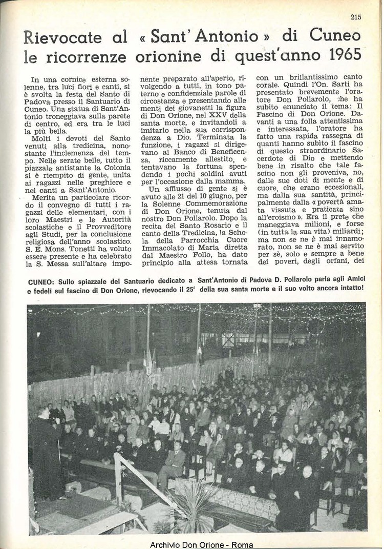 La piccola Opera della Divina Provvidenza, 60, 20, 15-10-1965, pagina 15