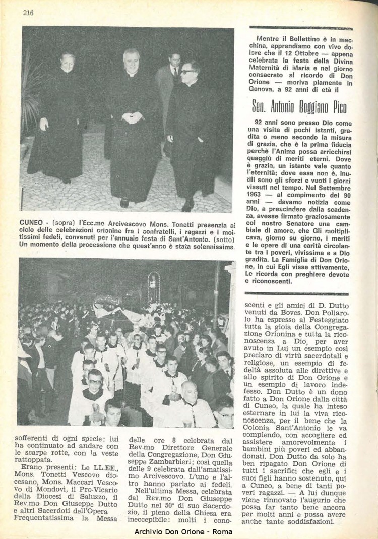 La piccola Opera della Divina Provvidenza, 60, 20, 15-10-1965, pagina 16