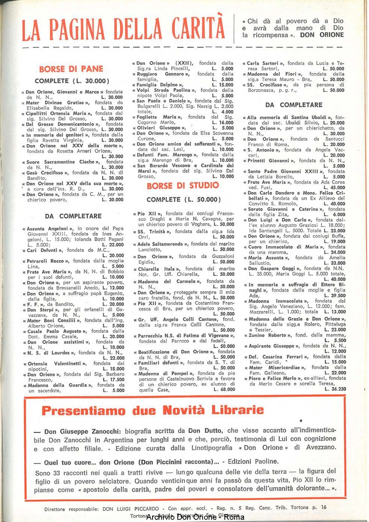 La piccola Opera della Divina Provvidenza, 60, 20, 15-10-1965, pagina 17