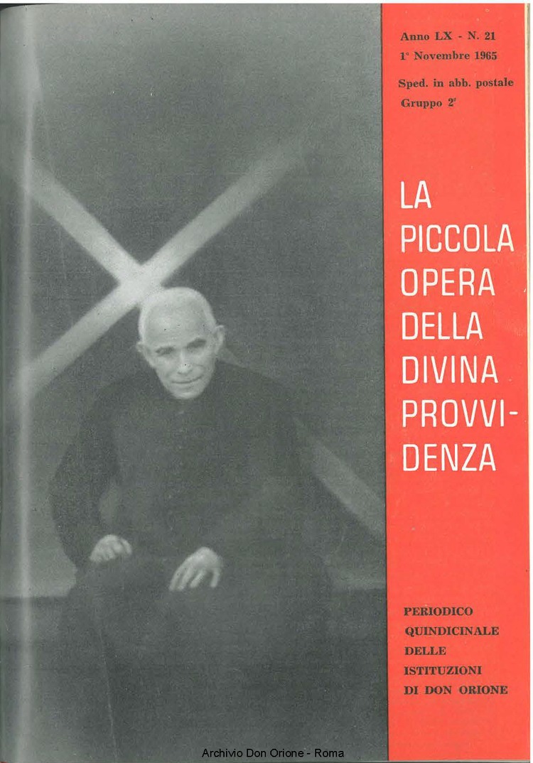 La piccola Opera della Divina Provvidenza, 60, 21, 01-11-1965, pagina 1