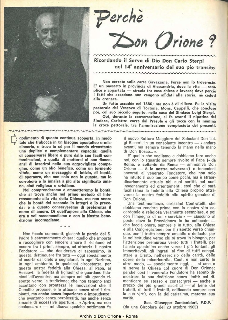 La piccola Opera della Divina Provvidenza, 60, 21, 01-11-1965, pagina 4