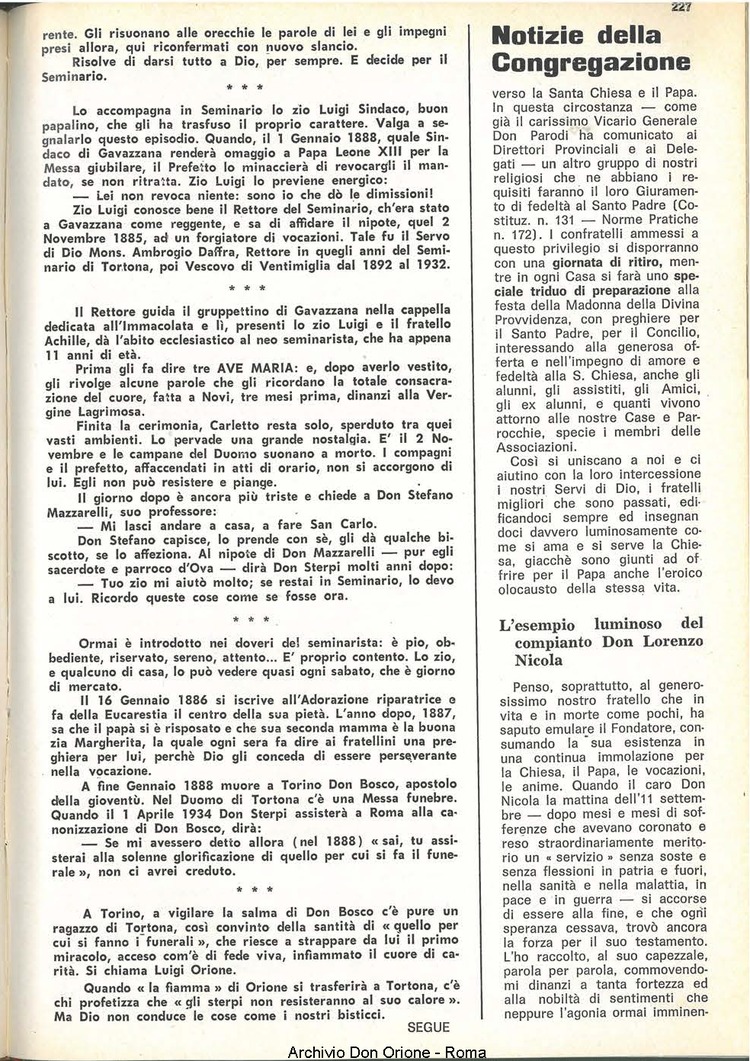 La piccola Opera della Divina Provvidenza, 60, 21, 01-11-1965, pagina 7