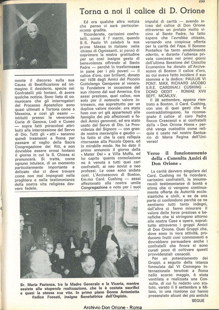 La piccola Opera della Divina Provvidenza, 60, 21, 01-11-1965, pagina 13
