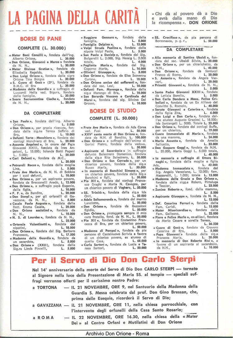La piccola Opera della Divina Provvidenza, 60, 21, 01-11-1965, pagina 19