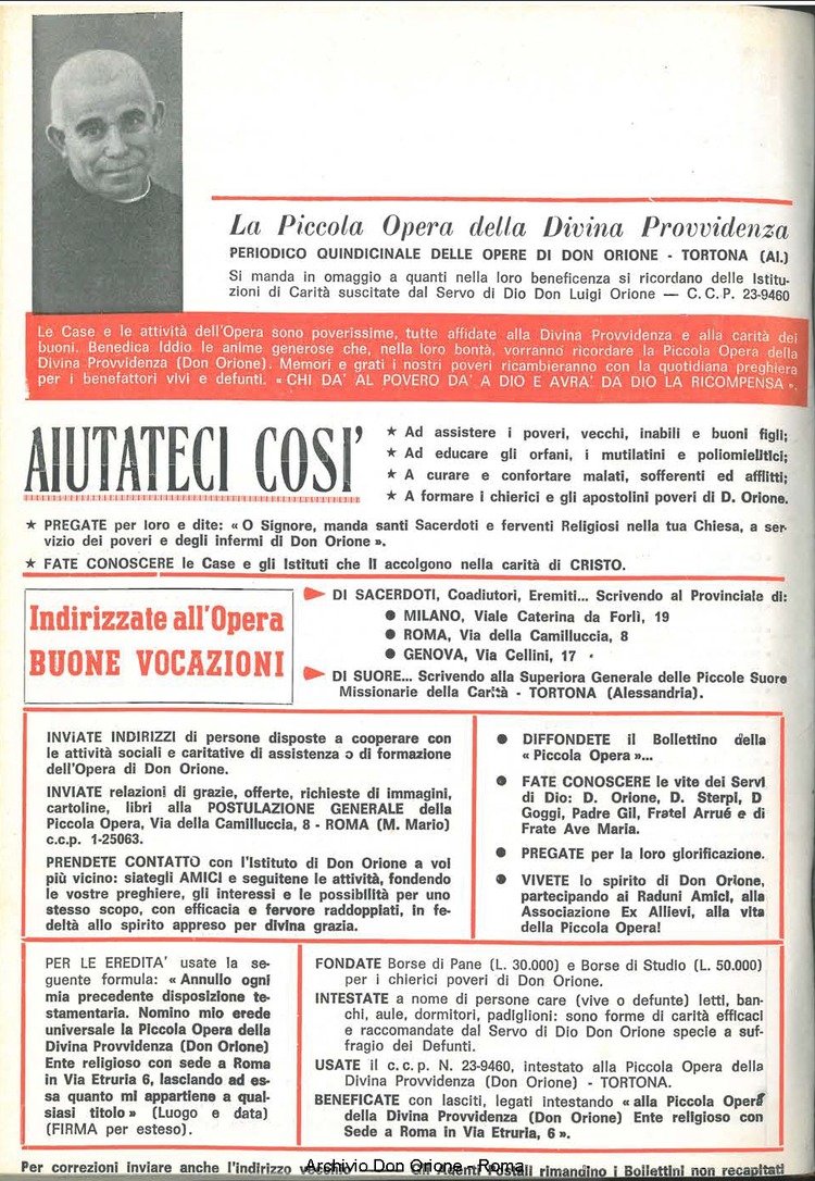 La piccola Opera della Divina Provvidenza, 60, 21, 01-11-1965, pagina 20