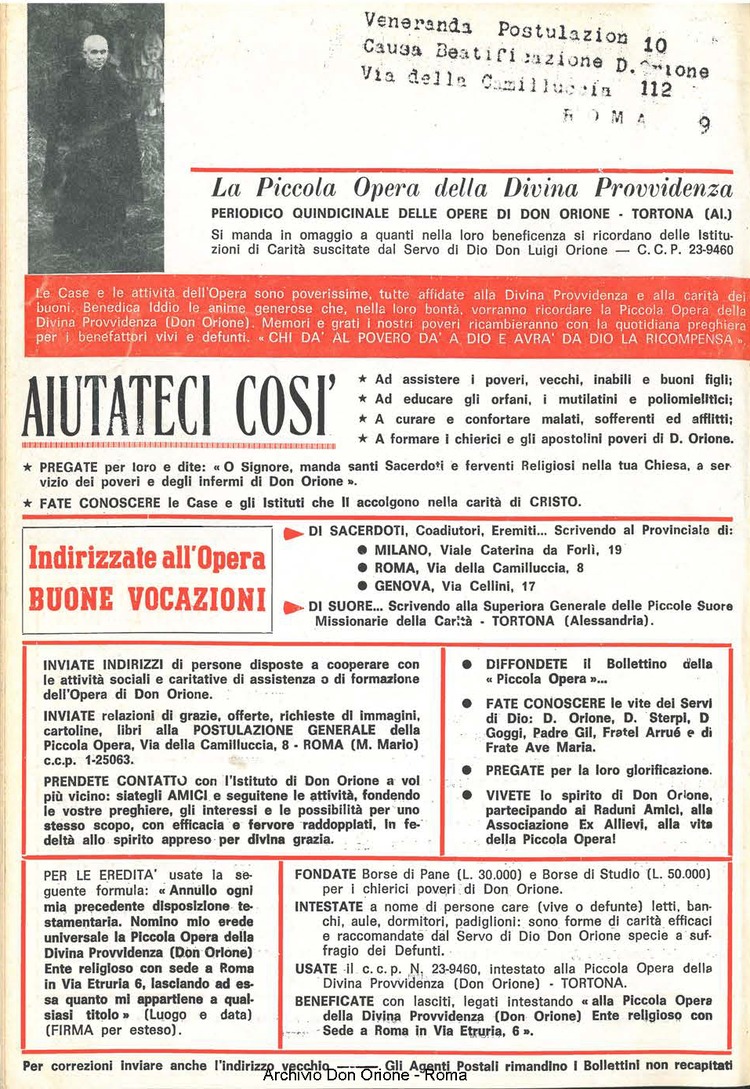 La piccola Opera della Divina Provvidenza, 60, 24, 15-12-1965, pagina 20