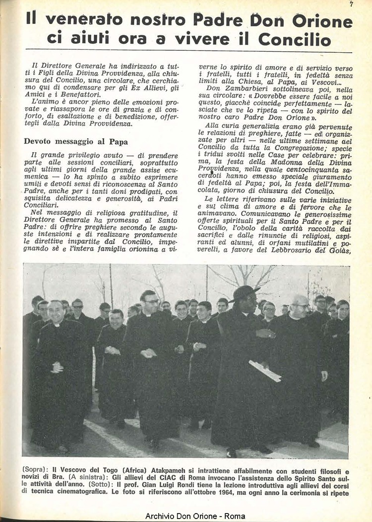La piccola Opera della Divina Provvidenza, 61, 01, 01-01-1966, pagina 7