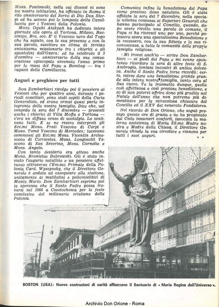 La piccola Opera della Divina Provvidenza, 61, 01, 01-01-1966, pagina 9