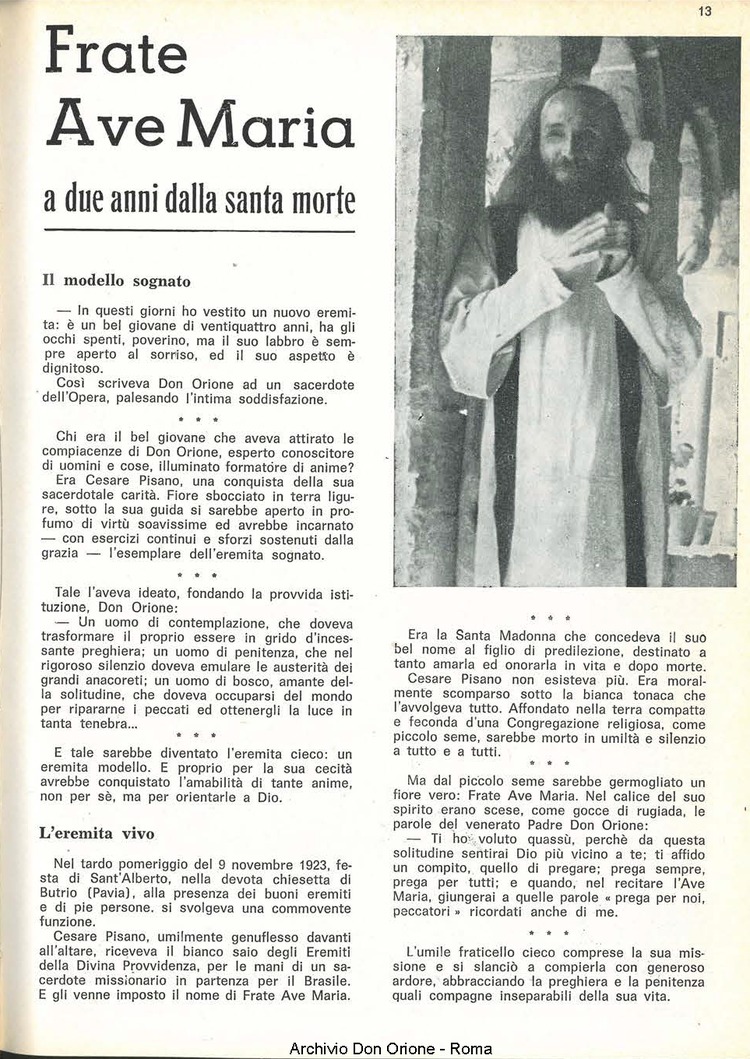 La piccola Opera della Divina Provvidenza, 61, 01, 01-01-1966, pagina 13