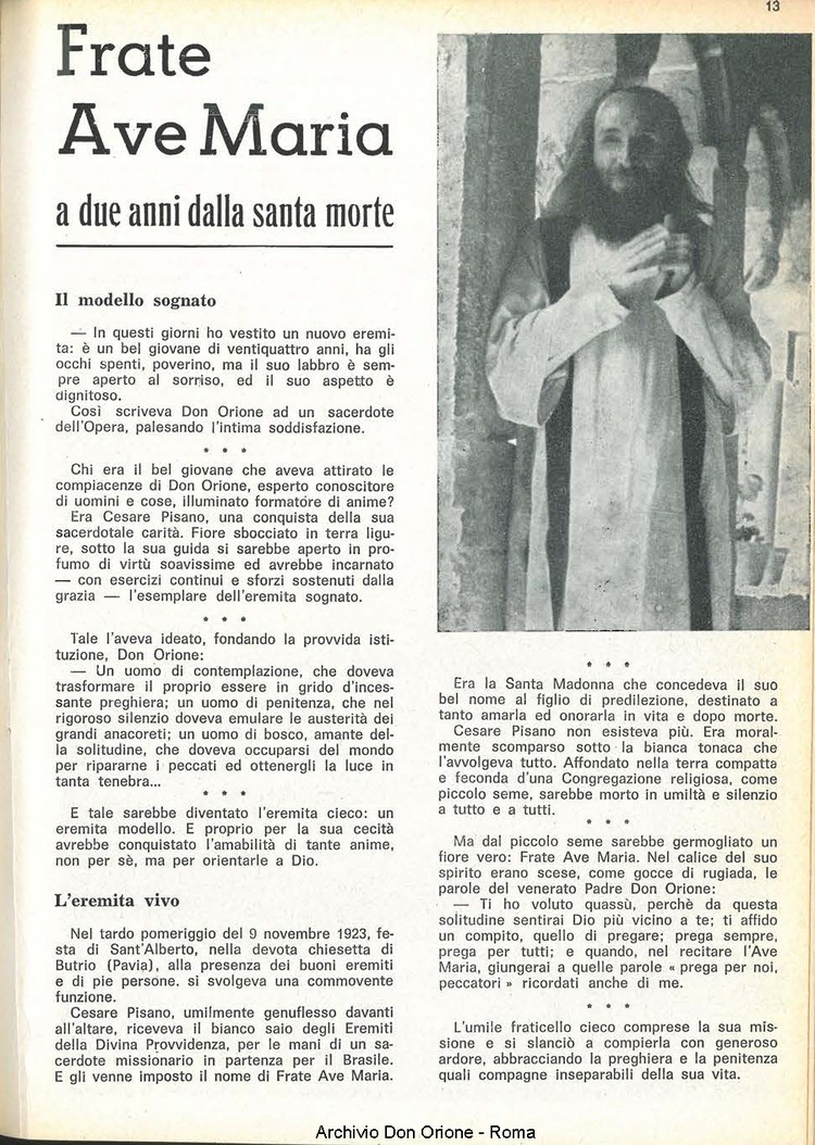 La piccola Opera della Divina Provvidenza, 61, 01, 01-01-1966, pagina 33