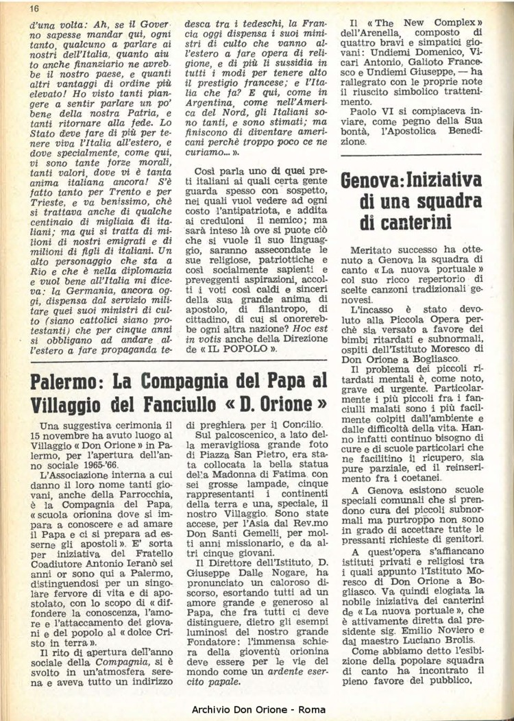 La piccola Opera della Divina Provvidenza, 61, 01, 01-01-1966, pagina 36
