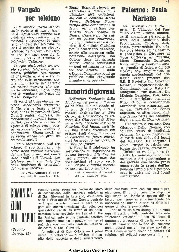 La piccola Opera della Divina Provvidenza, 61, 01, 01-01-1966, pagina 37