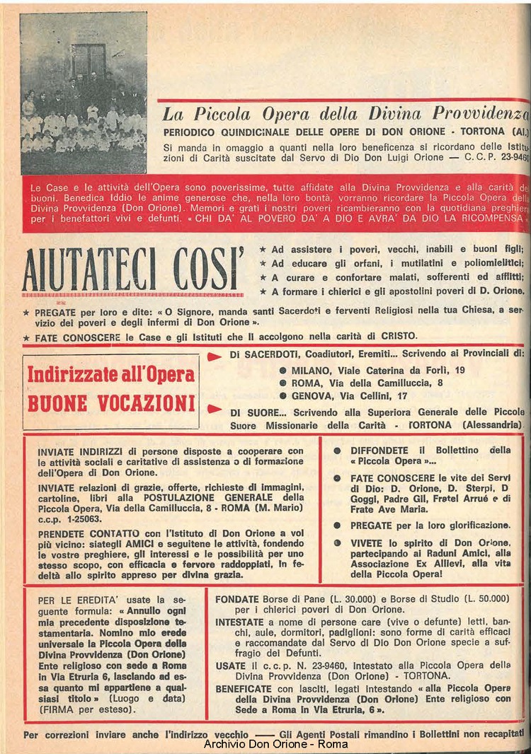 La piccola Opera della Divina Provvidenza, 61, 01, 01-01-1966, pagina 40