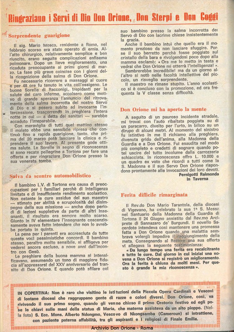 La piccola Opera della Divina Provvidenza, 61, 05, 01-03-1966, pagina 2