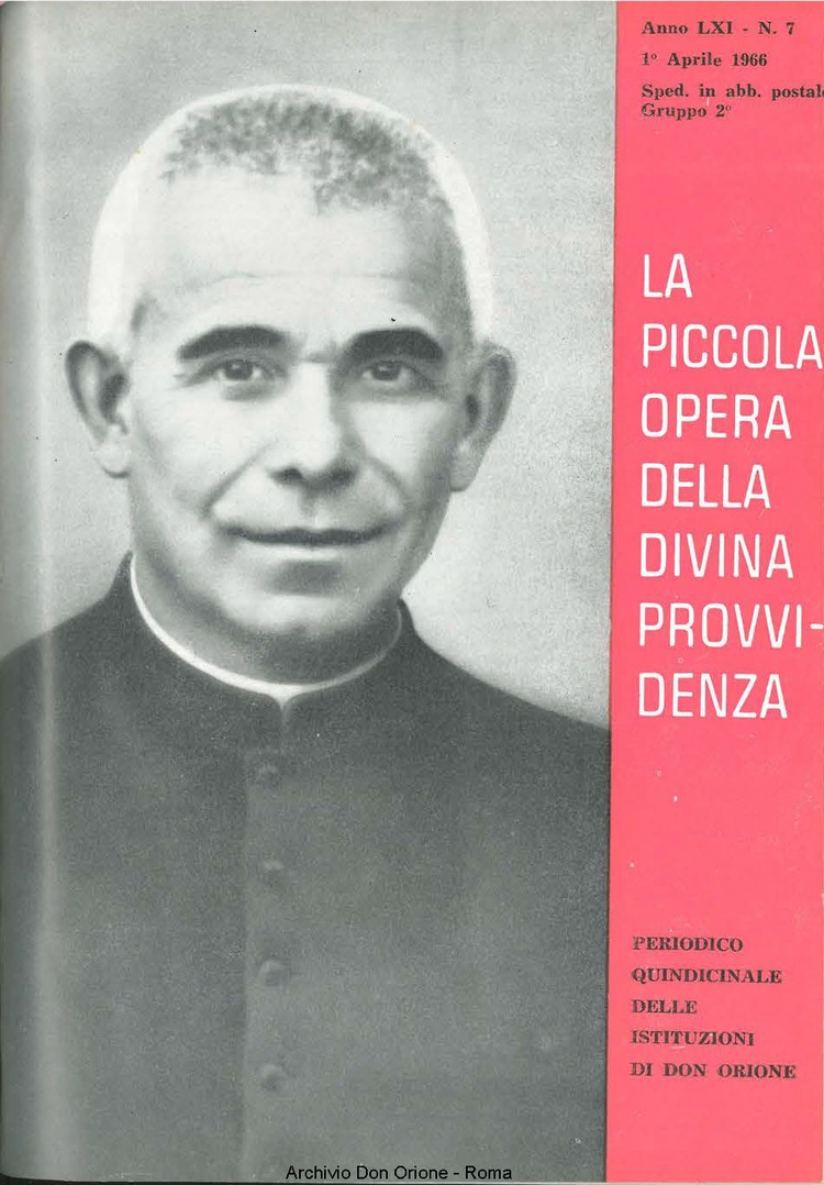La piccola Opera della Divina Provvidenza, 61, 07, 01-04-1966, pagina 1