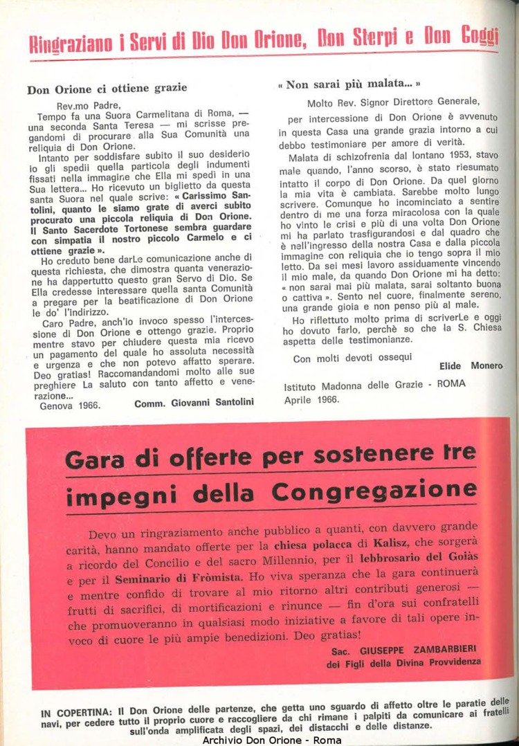 La piccola Opera della Divina Provvidenza, 61, 15, 01-08-1966, pagina 2