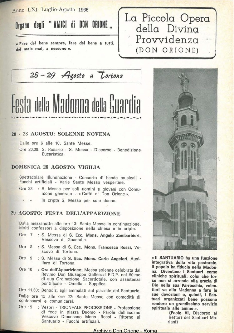 La piccola Opera della Divina Provvidenza, 61, 15, 01-08-1966, pagina 3