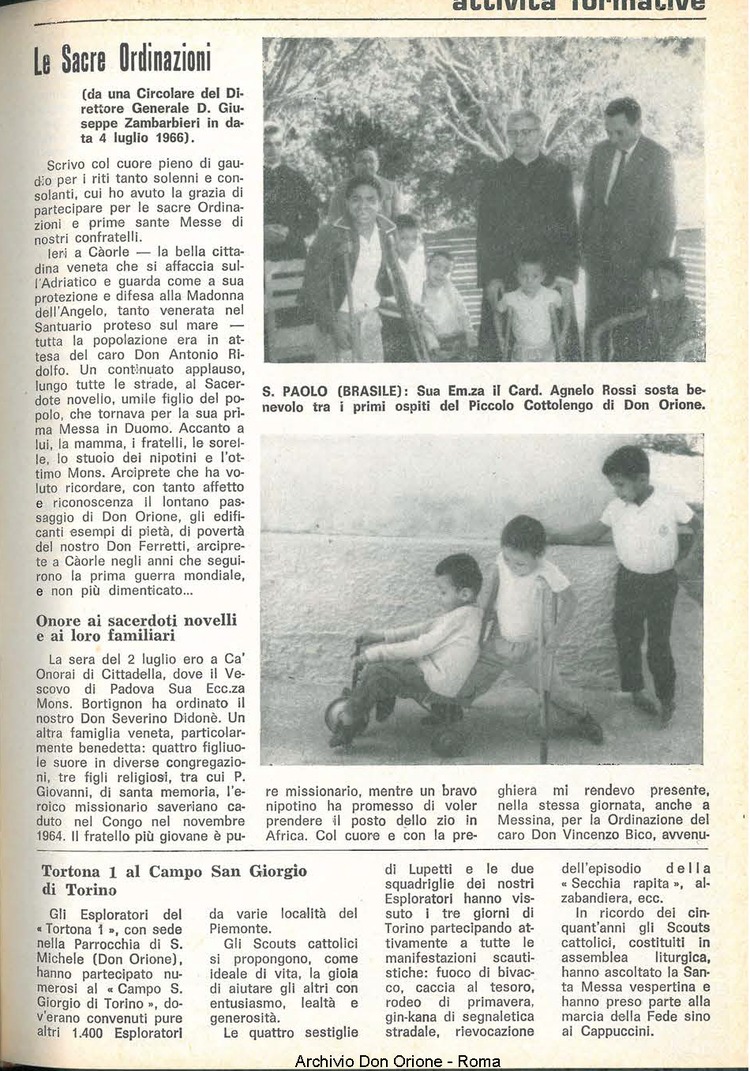 La piccola Opera della Divina Provvidenza, 61, 15, 01-08-1966, pagina 9