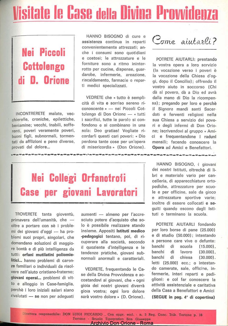 La piccola Opera della Divina Provvidenza, 61, 15, 01-08-1966, pagina 35