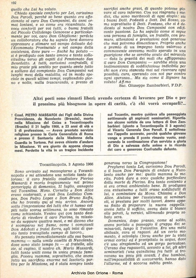 La piccola Opera della Divina Provvidenza, 61, 17, 15-09-1966, pagina 32