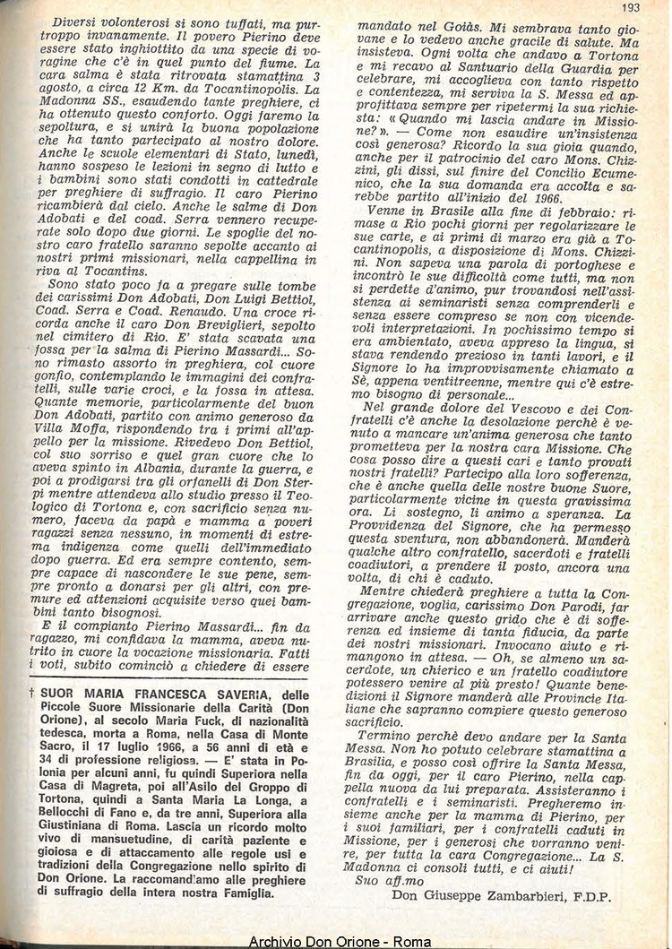La piccola Opera della Divina Provvidenza, 61, 17, 15-09-1966, pagina 33
