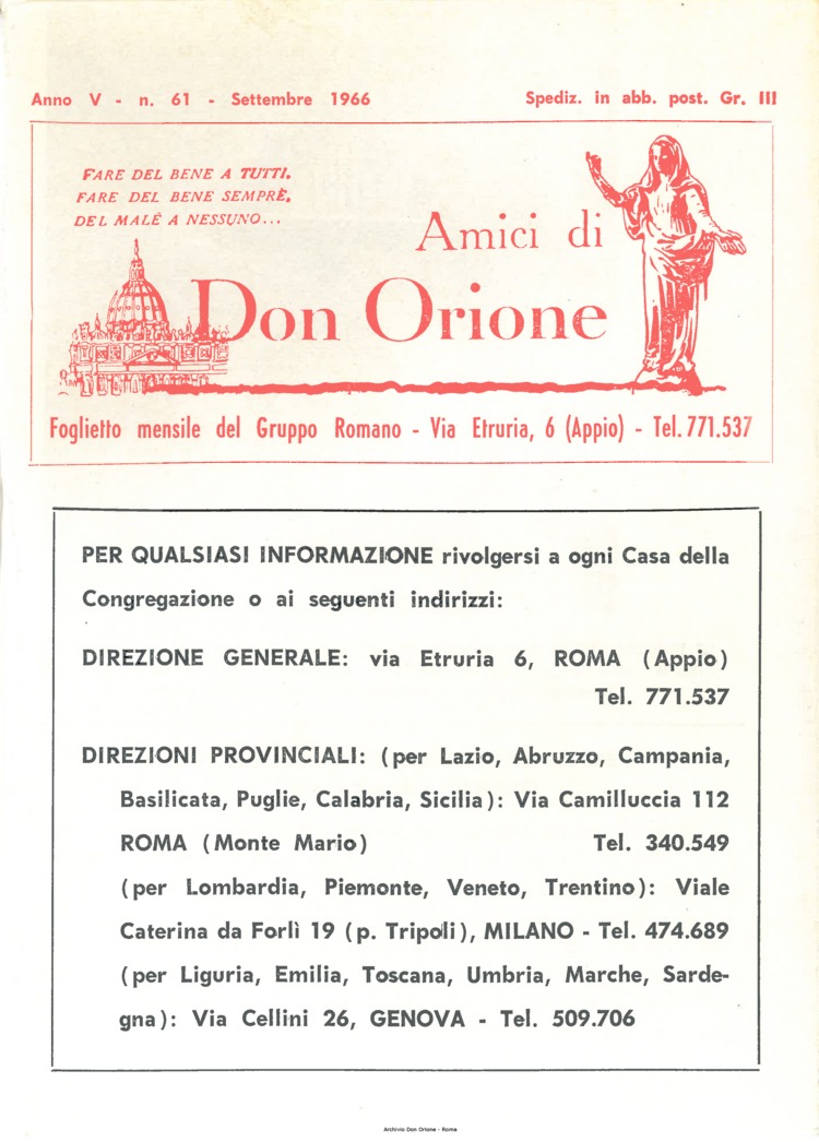 La piccola Opera della Divina Provvidenza, 61, 18, 15-09-1966, pagina 10