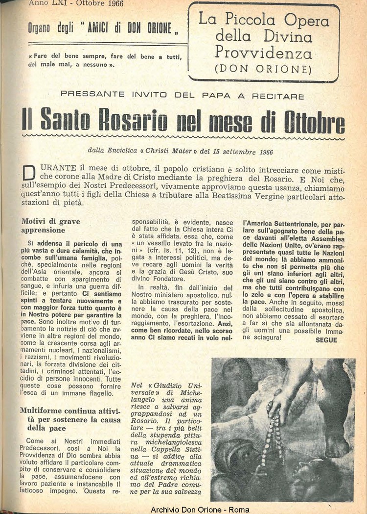 La piccola Opera della Divina Provvidenza, 61, 19_20, 01-10-1966, pagina 3