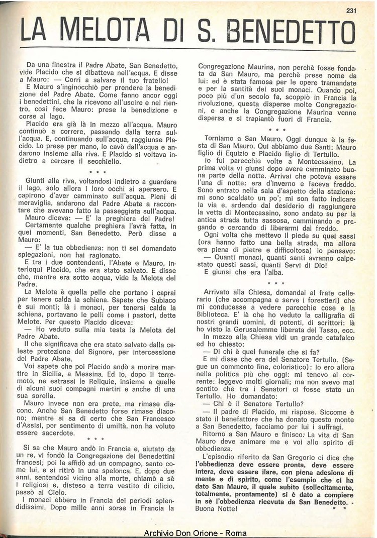 La piccola Opera della Divina Provvidenza, 61, 21, 22-11-1966, pagina 15