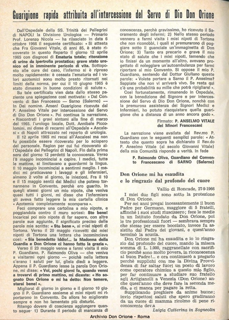 La piccola Opera della Divina Provvidenza, 61, 23, 01-12-1966, pagina 2