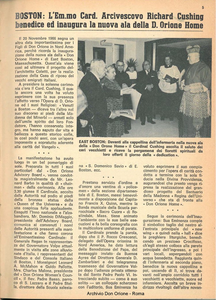 La piccola Opera della Divina Provvidenza, 62, 01, 01-01-1967, pagina 5