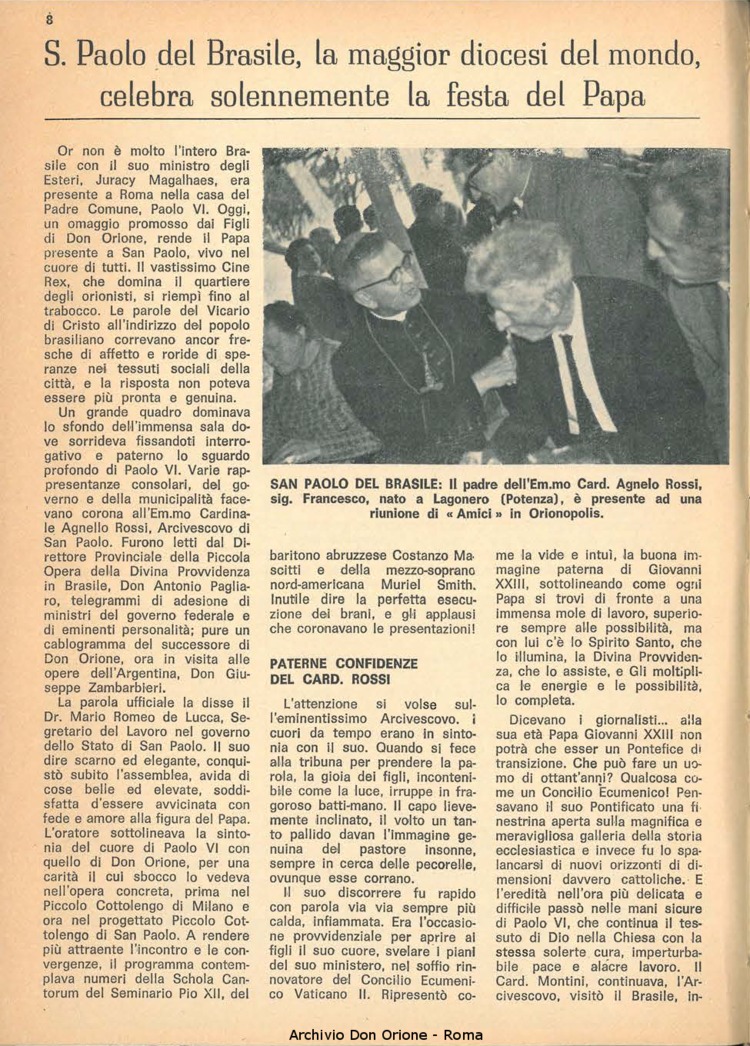 La piccola Opera della Divina Provvidenza, 62, 01, 01-01-1967, pagina 8